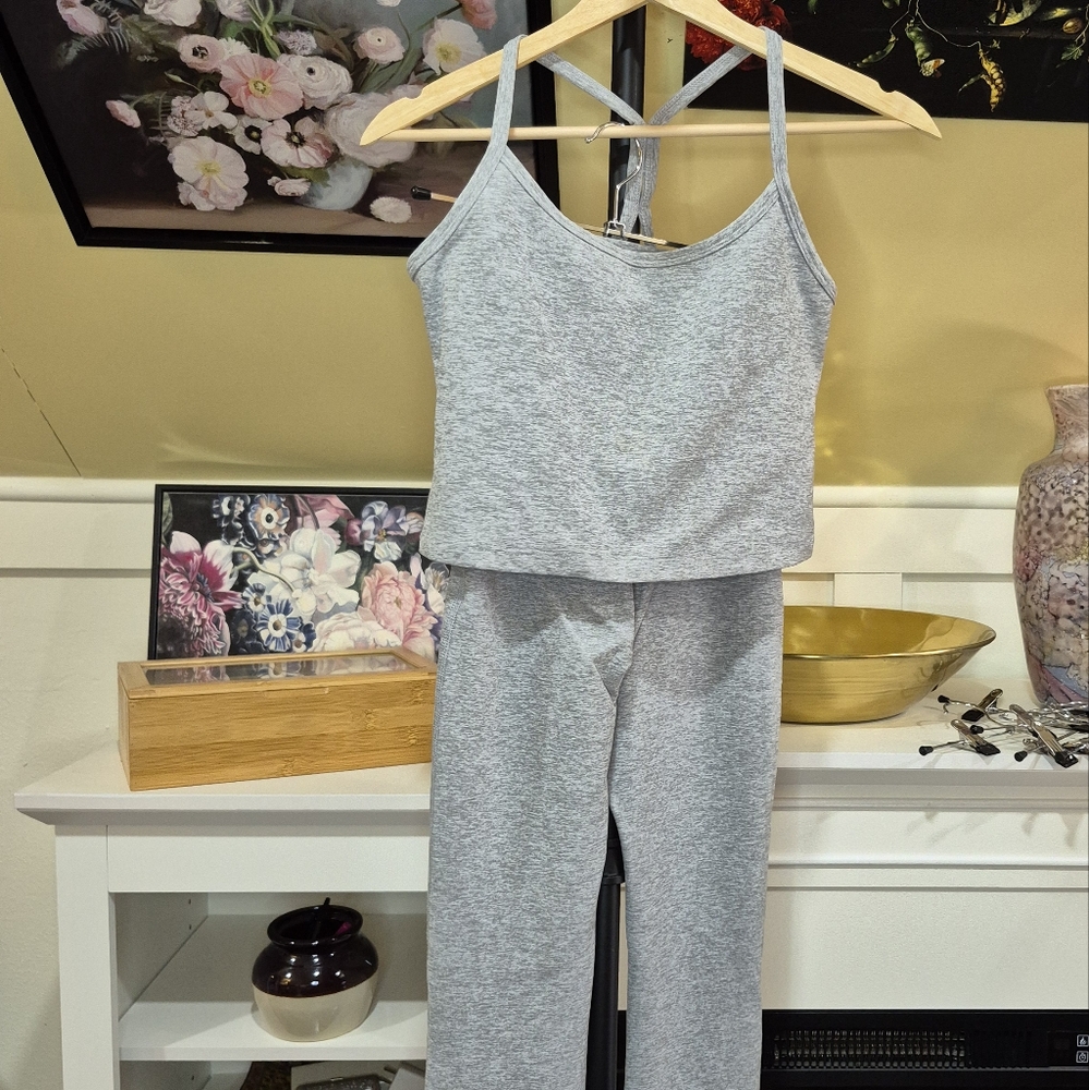 Beyond Yoga Light Gray Women's Jumpsuit